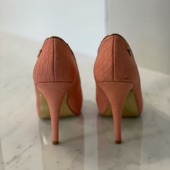 💞HP💞 Thalia Sodi Cereza US 7 Peep Toe Heels - Picture 4 of 9